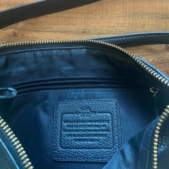 Coach Black Leather Cross Body Bag - Picture 2 of 2